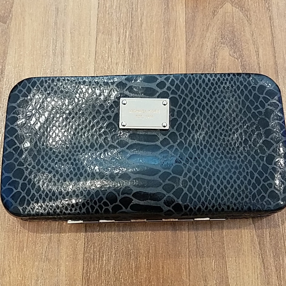 Black Michael Kors Snake Print Wallet